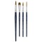 Escoda Chronos Synthetic Brushes - Series 8910 Assorted, Set of 4, Short Handle